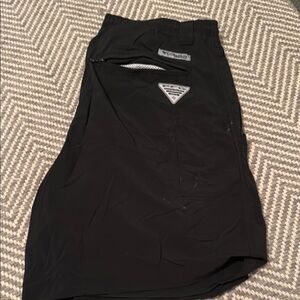 Columbia Black Performance Fishing Shorts